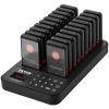 VEVOR Restaurant Pager System, Wireless 400m Long Range Lineup Waiting Queue Signal, Guest Customer Calling Beepers with Vibration & Flashing